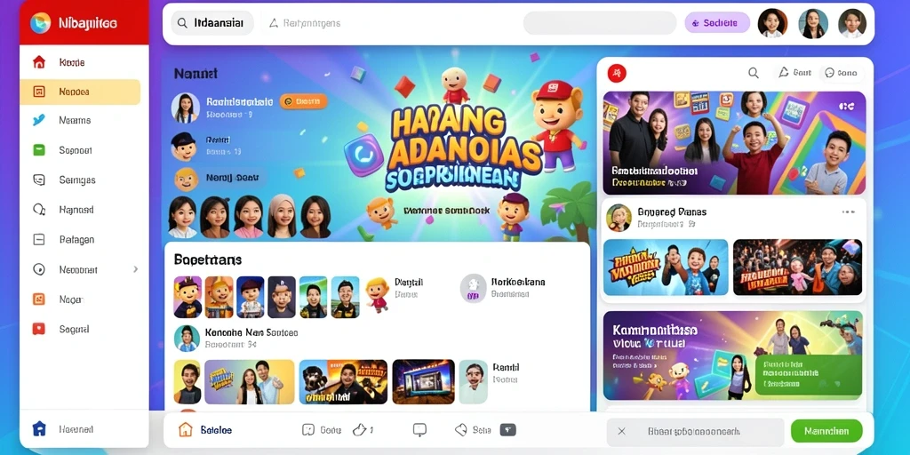 Tampilan permainan yang menarik dan interaktif.
