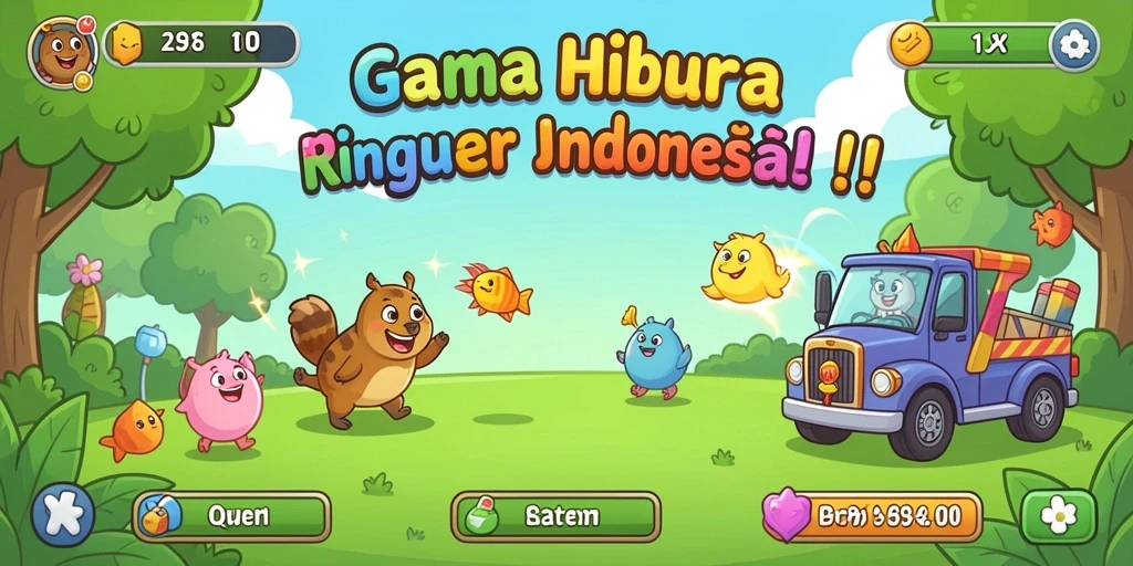 Tampilan game yang memukau dan user-friendly.
