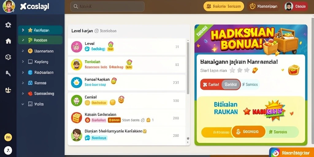 Gambar tampilan awal permainan yang menarik.
