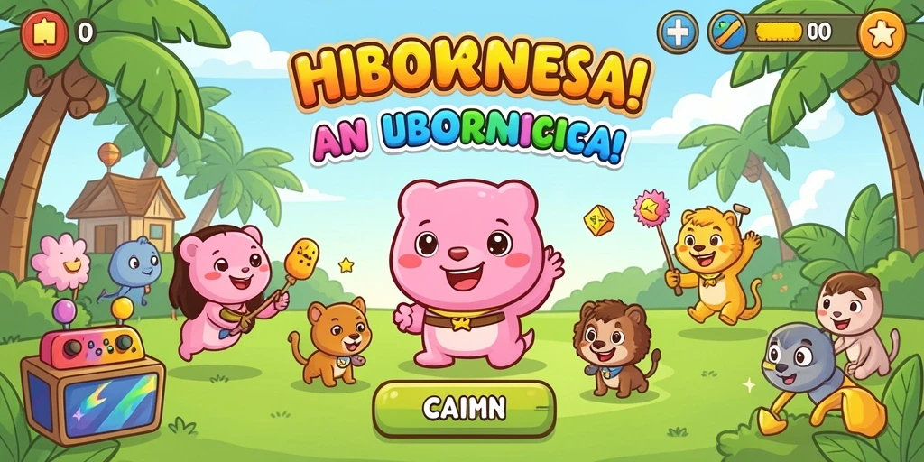 Tampilan antarmuka utama HIBIKIWIN yang menarik.