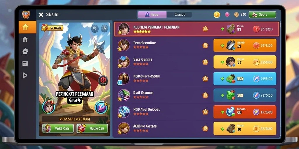 Screenshot menunjukkan pemandangan menakjubkan dari level awal.