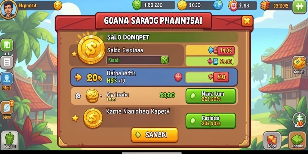 Tampilan menu utama yang menarik dan mudah dinavigasi.