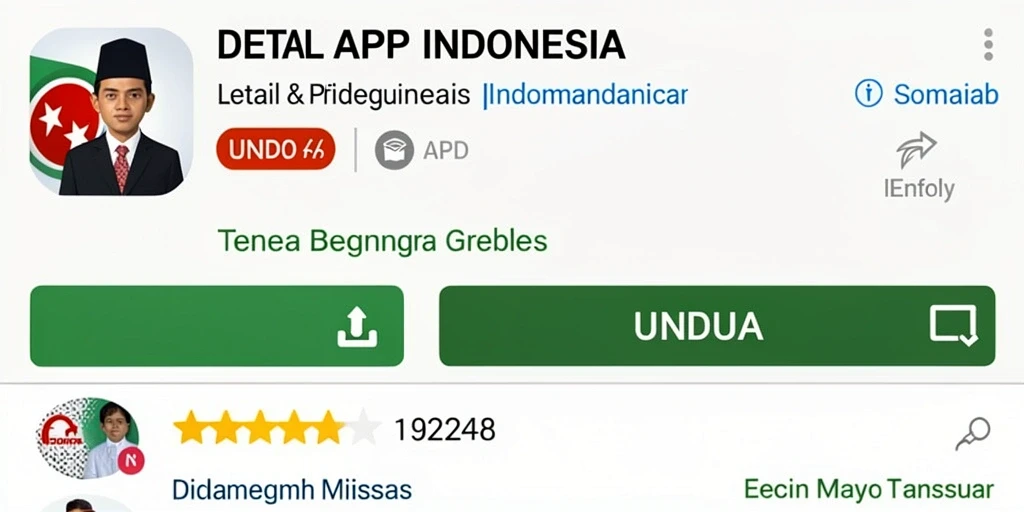 Tampilan antarmuka aplikasi yang menarik dan user-friendly.