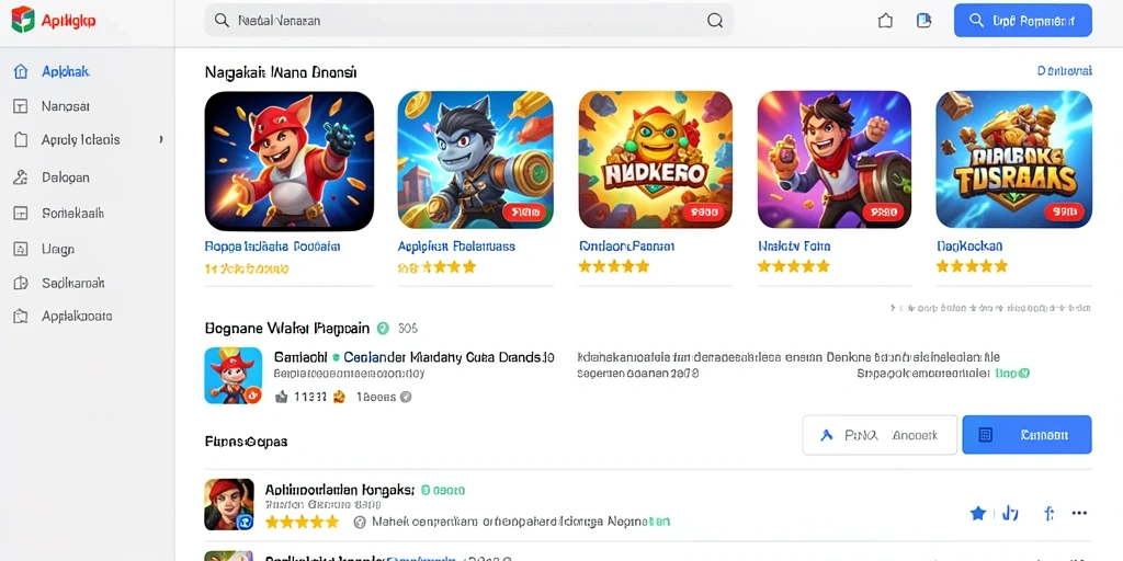 Tampilan awal aplikasi dengan desain modern.