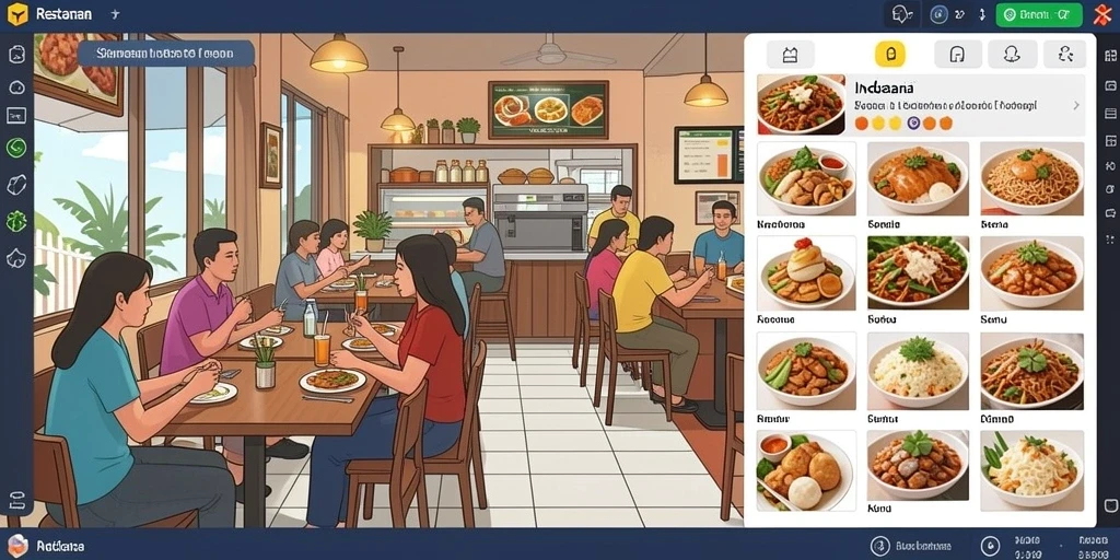 Screenshot menampilkan karakter Viking dalam pertempuran epic.