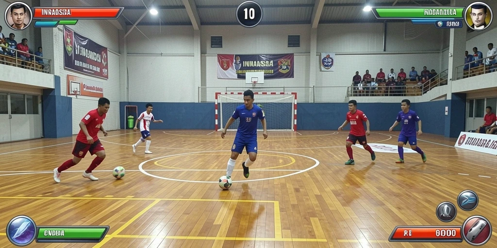 Tangkapan layar menampilkan aksi epik dalam game.