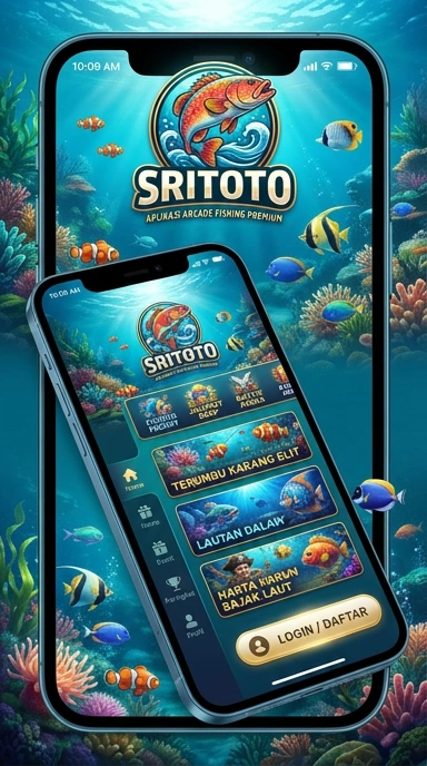 Cuplikan layar menu unduhan sritoto untuk perangkat Android